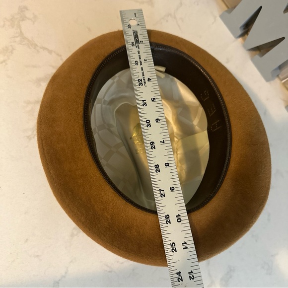 VTG Mens "Stetson" Fedora (The Sovereign) Tan Braided Band size 7 Jazz Hat - Picture 11 of 13